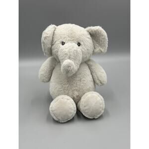 Kellytoy Elephant Light Gray Rattle Plush 10” Stuffed Animal